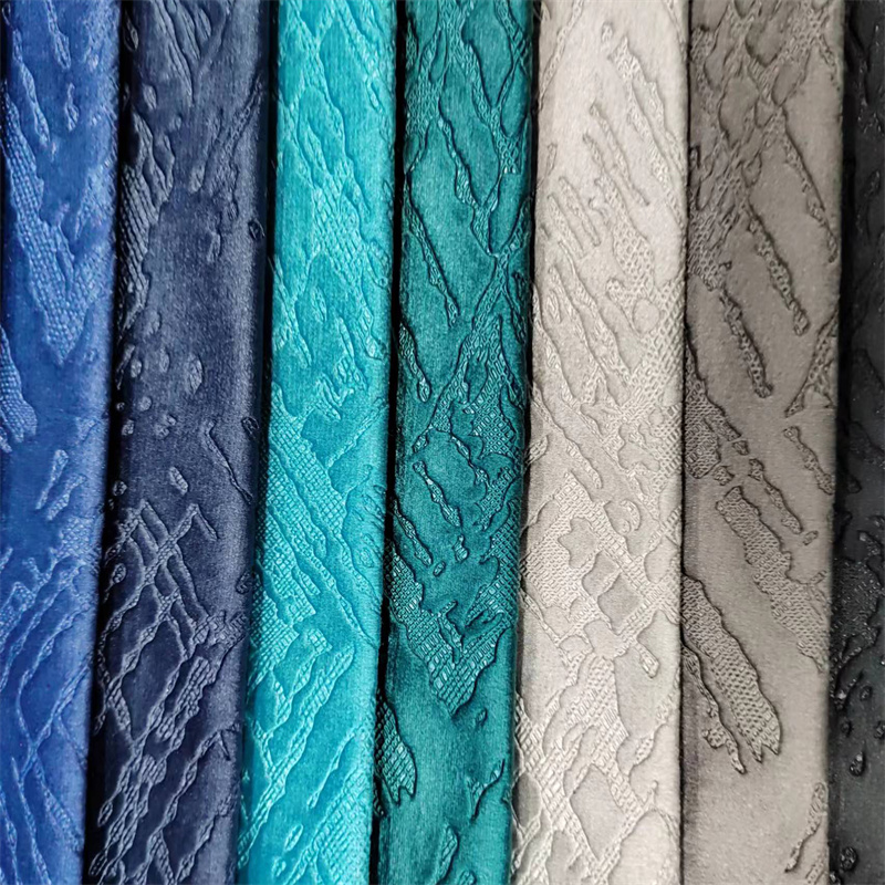 W9081+3D Seni Bunga Tekan Kain Tirai Flanel Baldu Belanda 3D Timbul